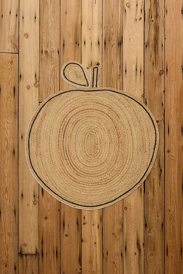 Jute Apple Round Rug - Natural Jute alternate view