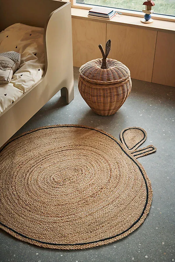 Jute Apple Round Rug - Natural Jute product