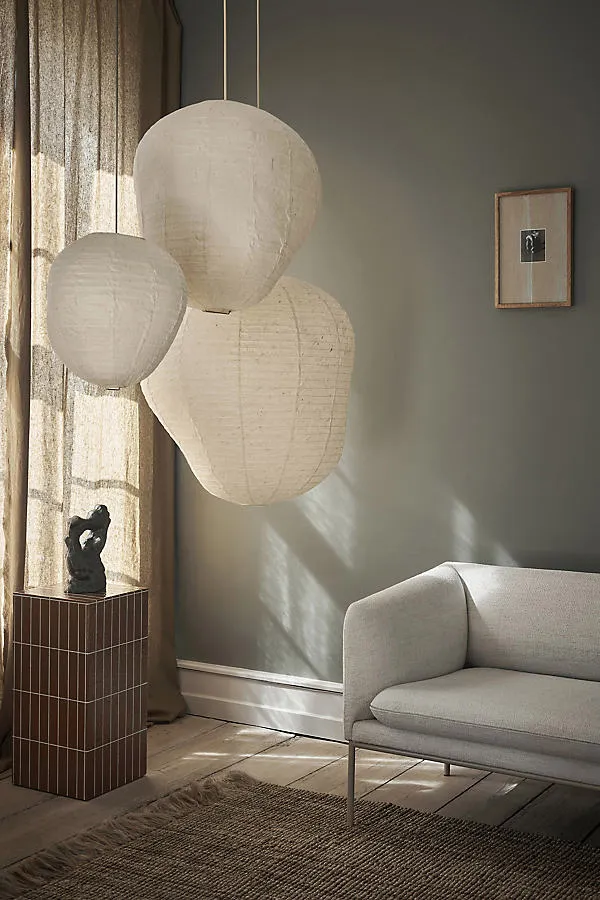 Kurbis Large Lamp Shade - Washi Paper by Anthropologie