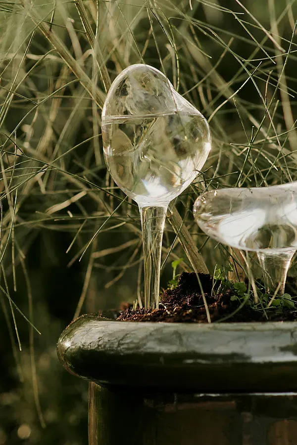 Mercury Small Water Globes Set of 2 - White, Glass product