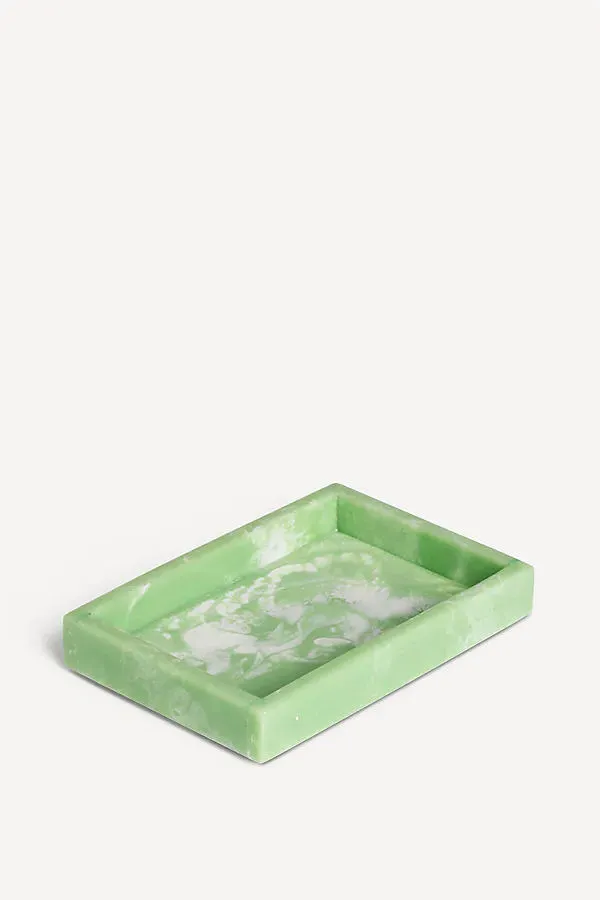 Mist Tray - Green, Resin by Anthropologie