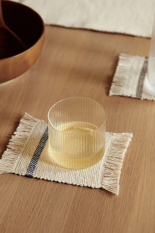 Ripple Low Glasses Set of 4 - Clear, Glass by Anthropologie