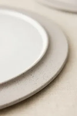 Sonae Dinner Plates Set of Two - Speckled Clay by Anthropologie, alternate view