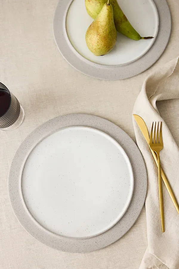 Sonae Dinner Plates Set of Two - Speckled Clay by Anthropologie