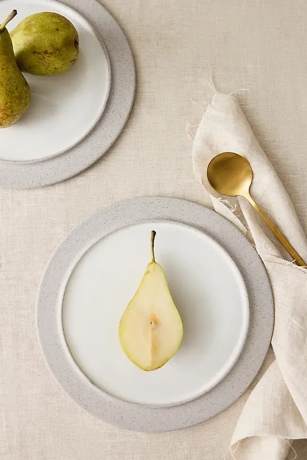 Sonae Reversible Side Plates Set of 2 - Grey by Anthropologie