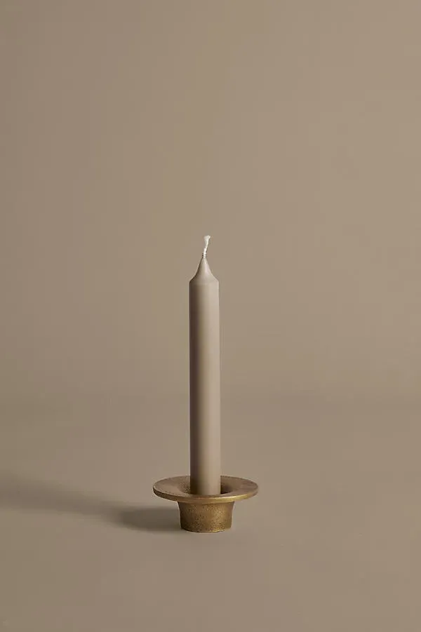 Soothe Candle Holder - Gold, Cast Aluminum by Anthropologie, alternate view