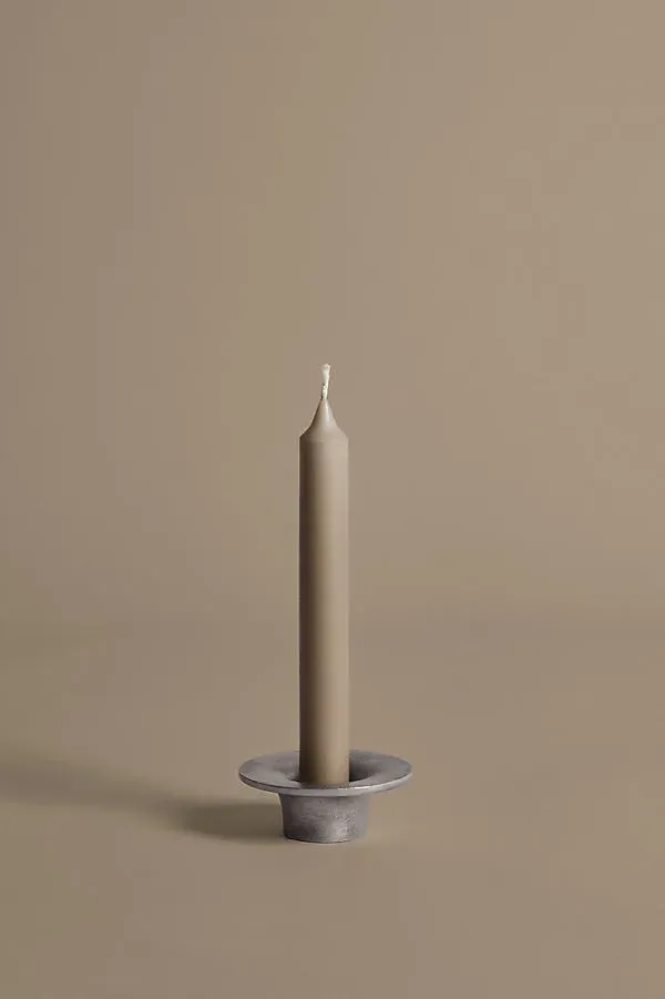 Soothe Candle Holder - Silver, Cast Aluminum by Anthropologie