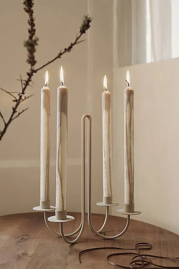 Sway Four-Arm Candelabra - Powder-Coated Steel product