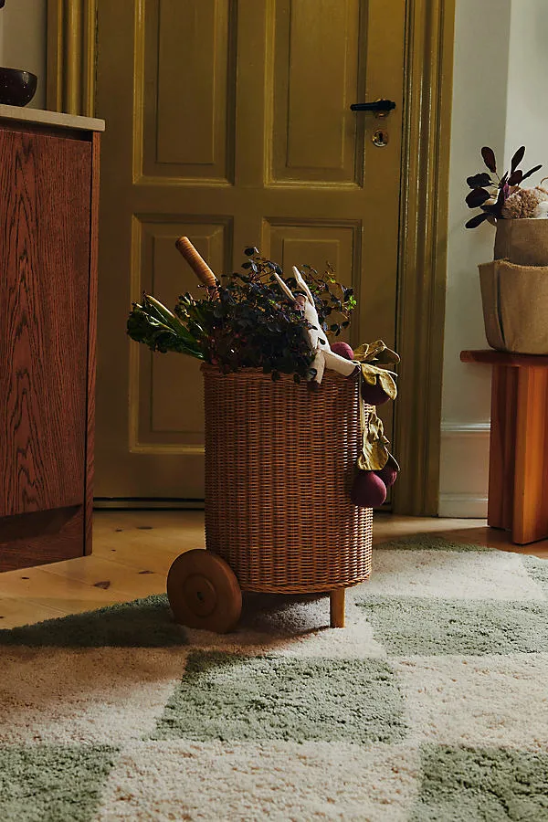 Tukki Trolley - Beige, Rattan product