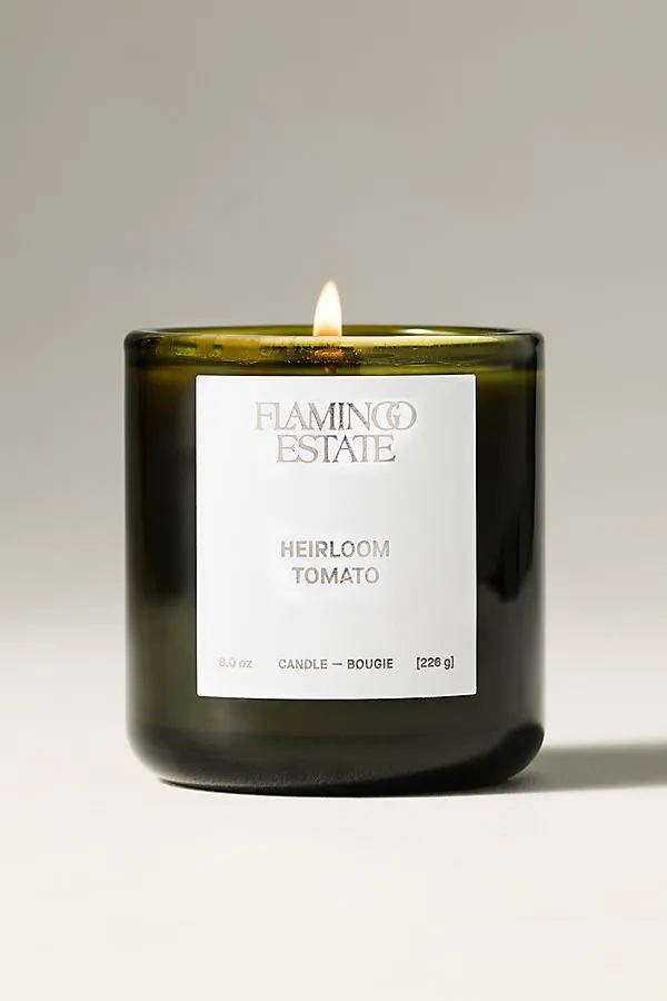 Flamingo Estate Heirloom Tomato Boxed Glass Candle - Cotton by Anthropologie