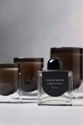 Found Notes Evergreen & Embers Boxed Candle - Small by Anthropologie, alternate view