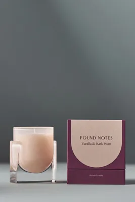 Found Notes XS Vanilla & Dark Plum Candle - Ivory product