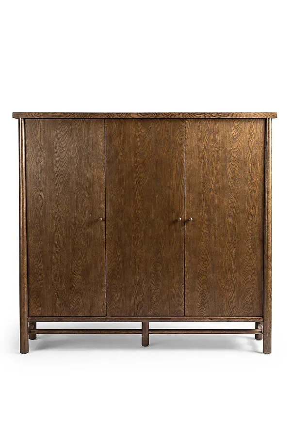 Renaud Three-Door Cabinet - Brown, Oak product