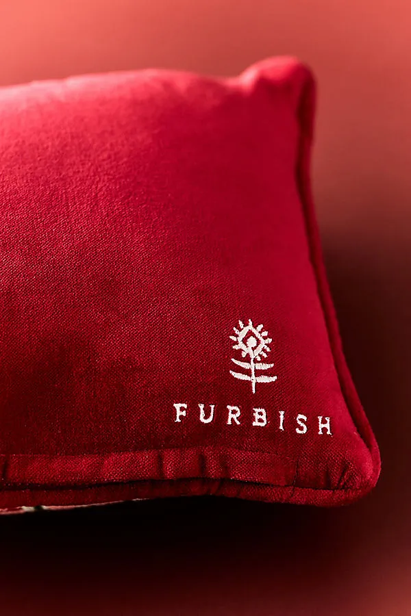 Furbish Studio Holiday Needlepoint Throw Pillow - Wool-Cotton by Anthropologie, image 2