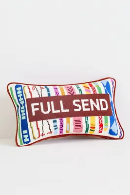 Game Day Mini Needlepoint Pillow - Cotton, Wool product