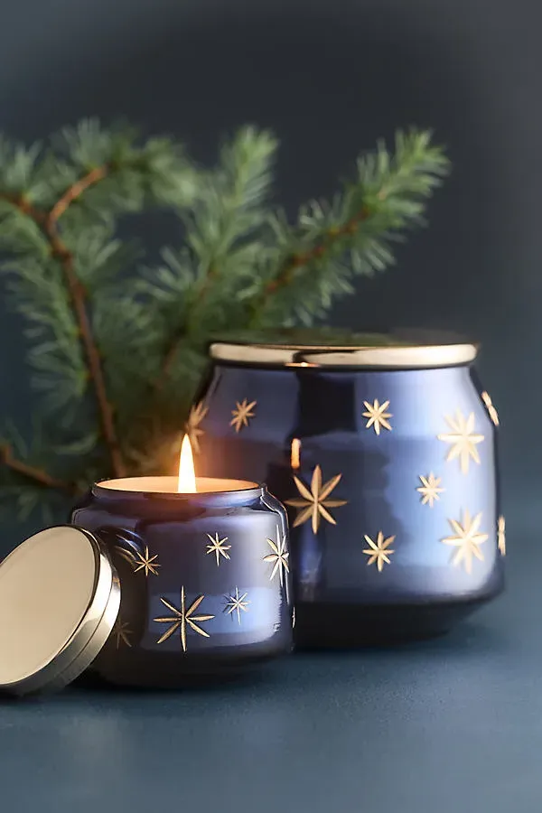 Fresh Noël Pine Extra Small Candle - Glass, Plant-Based Wax by Anthropologie