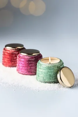 Peppermint Stick Scented Candle - Red by Anthropologie, alternate view