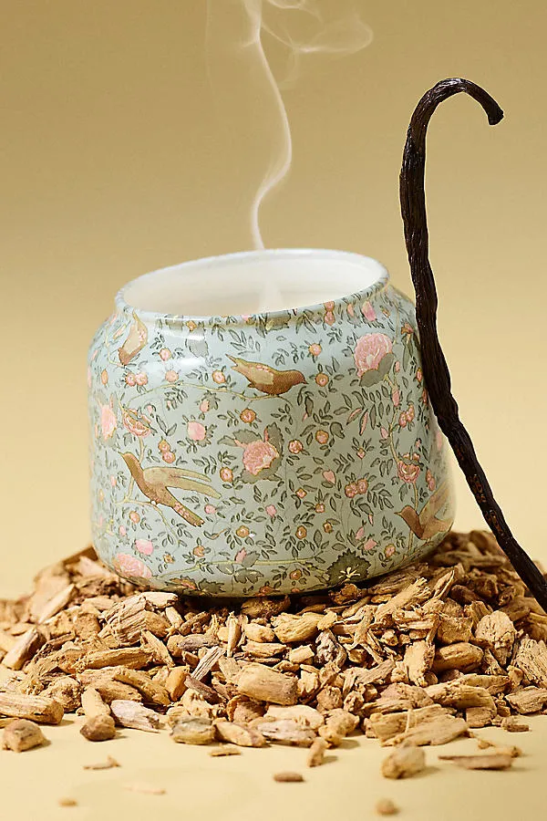 Printed Mini Gather Candle - Woody Sandalwood & Vanilla by Anthropologie
