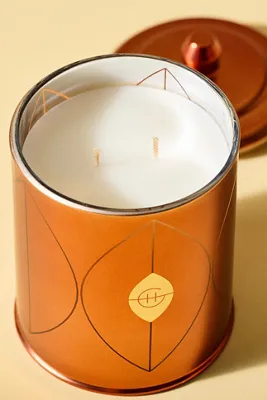 Glasshouse Fragrances Gourmand Harvest Muse Glass Candle - Orange, Cotton by Anthropologie, alternate view