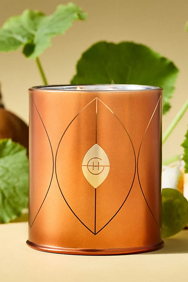 Glasshouse Fragrances Gourmand Harvest Muse Glass Candle - Orange, Cotton by Anthropologie