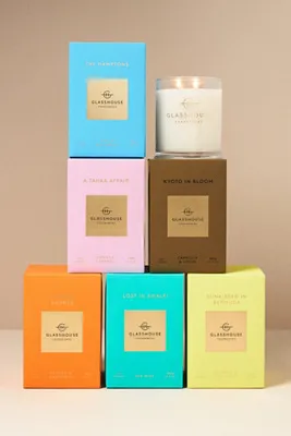 Glasshouse Fragrances Kyoto In Bloom Woody Glass Candle - Green product