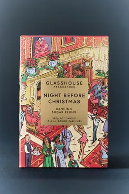 Night Before Christmas Boxed Glass Candle - Red by Anthropologie, alternate view