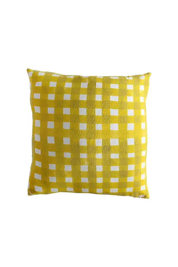 Cross-Hatch Square Pillow - Linen by Anthropologie
