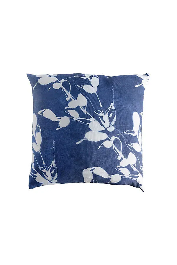 Porto Print Linen Pillow - Blue product