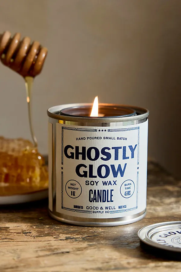 Ghostly Glow Halloween Scented Candle - Lidded Tin by Anthropologie