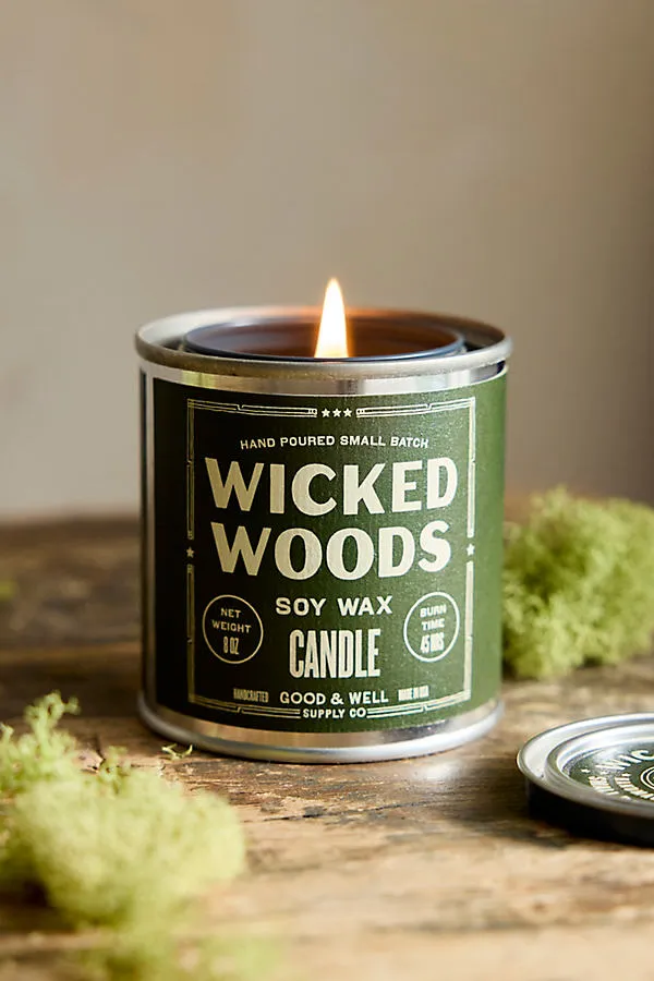 Wicked Woods Halloween Candle - Lidded Tin by Anthropologie