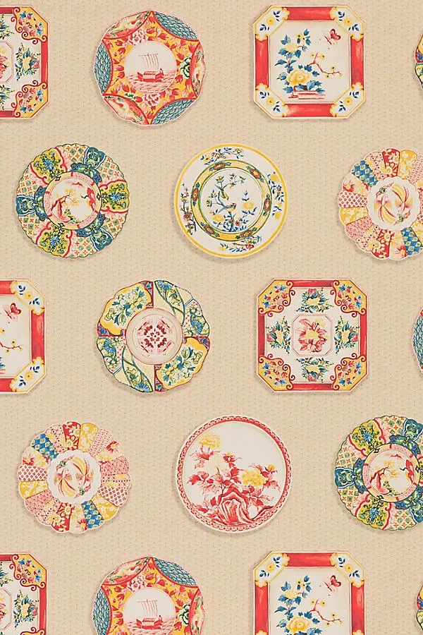 GP & J Baker Bonchamp Antique-Inspired Wallpaper - Polyester product