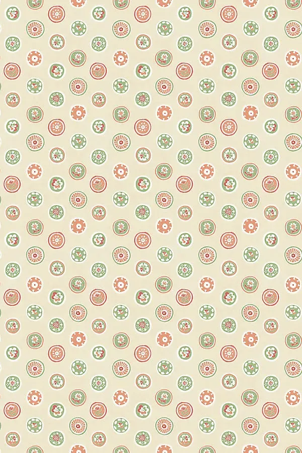 GP & J Baker Court Buttons Wallpaper - Pink product