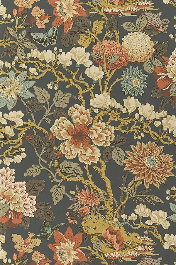 GP & J Baker Magnolia Floral Wallpaper - Brown product