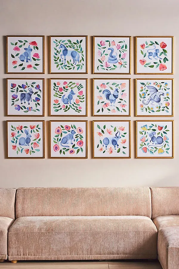 Emma Jones Year of the Animal Wall Art - Purple product