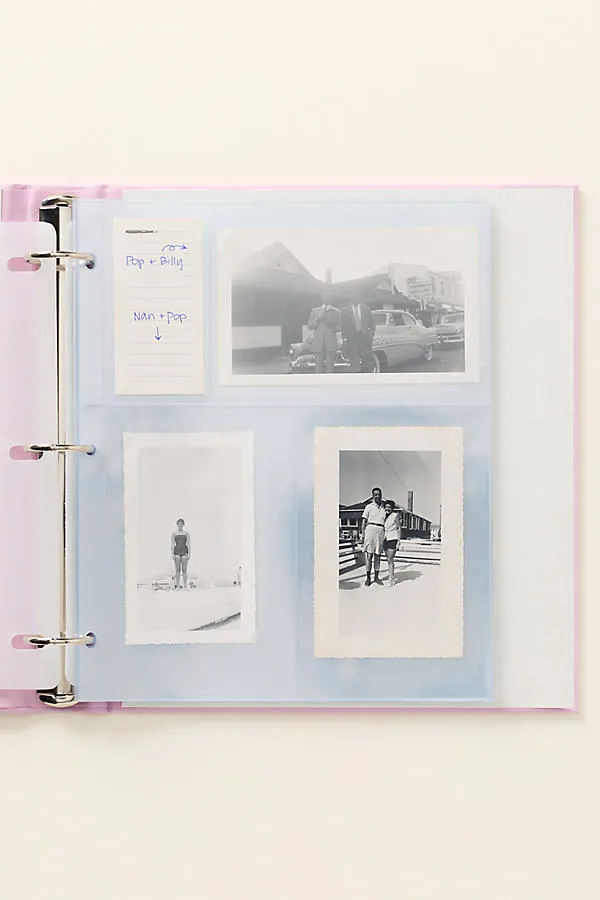 Graphic Image Monogram Leather-Bound Photo Album - Pink by Anthropologie, image 2