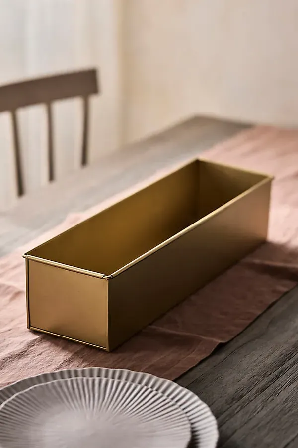 Habit & Form Small Rectangle Trough - Gold, Steel by Anthropologie, alternate view