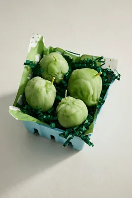 Brussels Sprout Beeswax Candles Set of 4 product