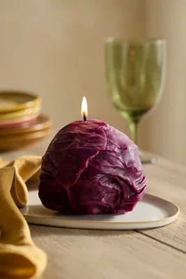 Cabbage Candle - Purple, Beeswax by Anthropologie, image 2