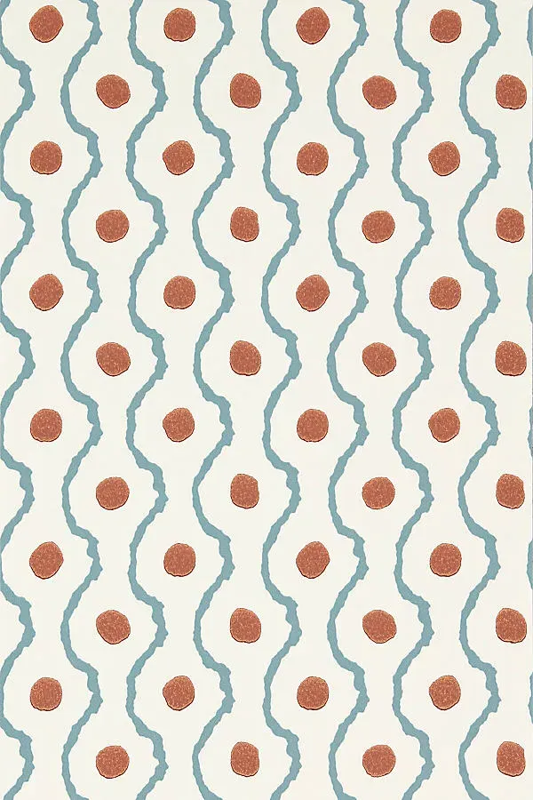 Henry Holland Connor Ogee Wallpaper - Red product