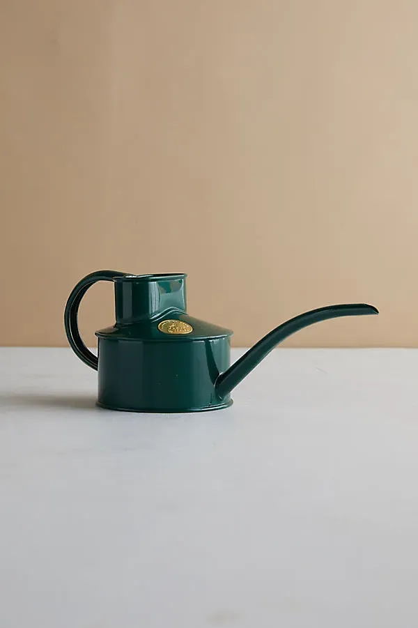 Fazeley Flow Watering Can - Green, Galvanized Steel by Anthropologie