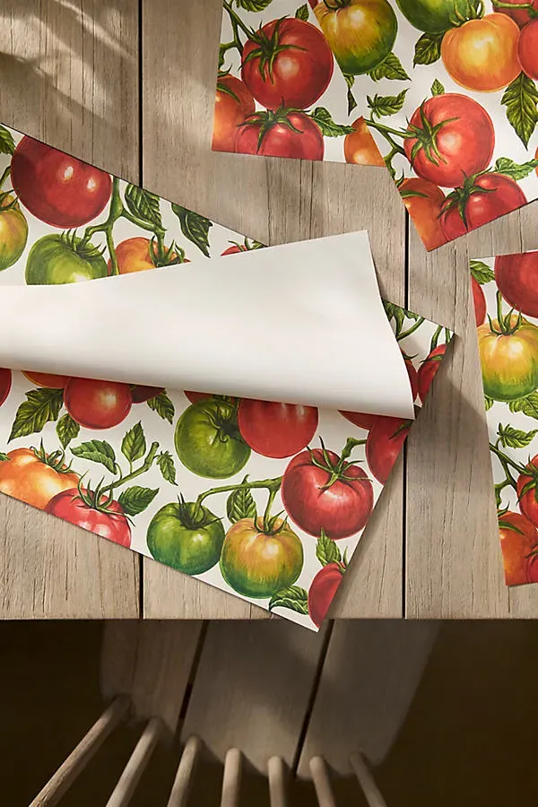Hester & Cook Tomato Vine Paper Placemats Set of 18 product
