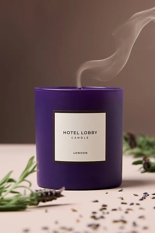 Hotel Lobby Floral London Boxed Candle - Purple product