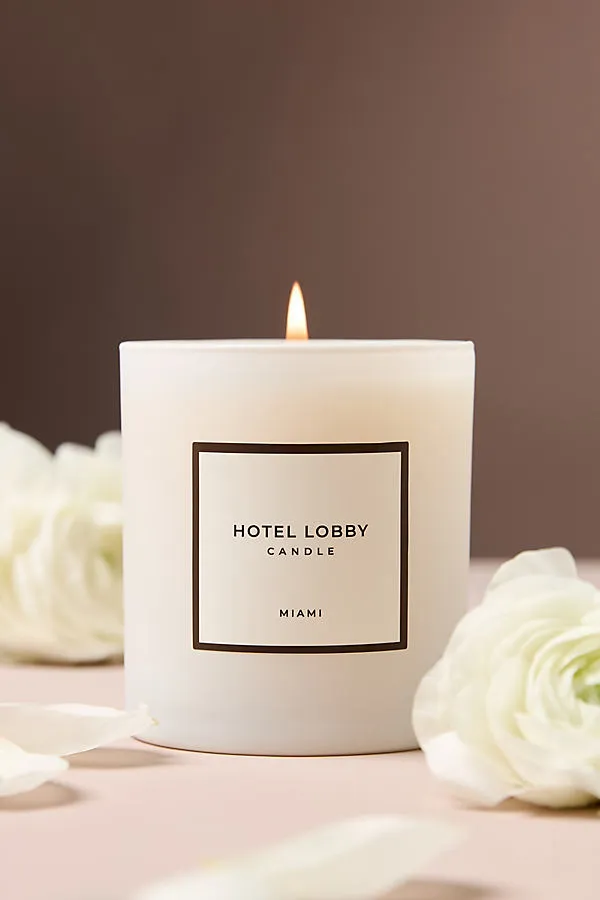 Hotel Lobby Fresh Miami Boxed Candle - Pink, Cotton product