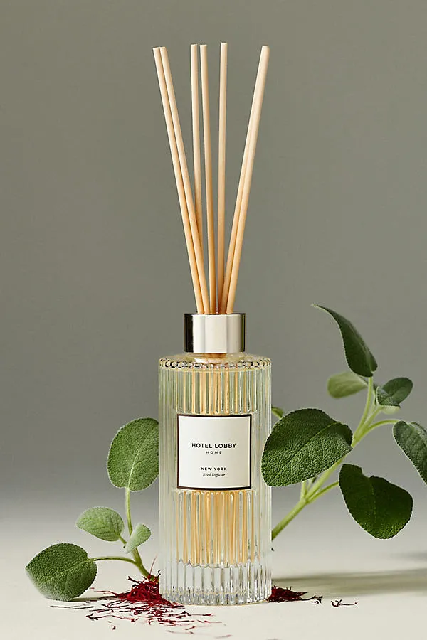 Woody New York Glass Reed Diffuser - White by Anthropologie, image 2