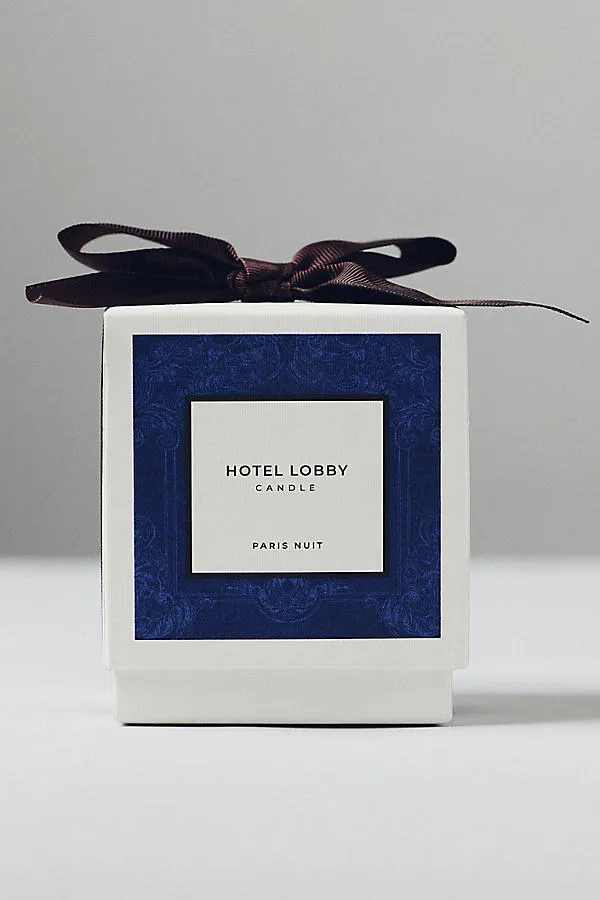 Woody Paris Nuit Boxed Glass Candle - Blue alternate view