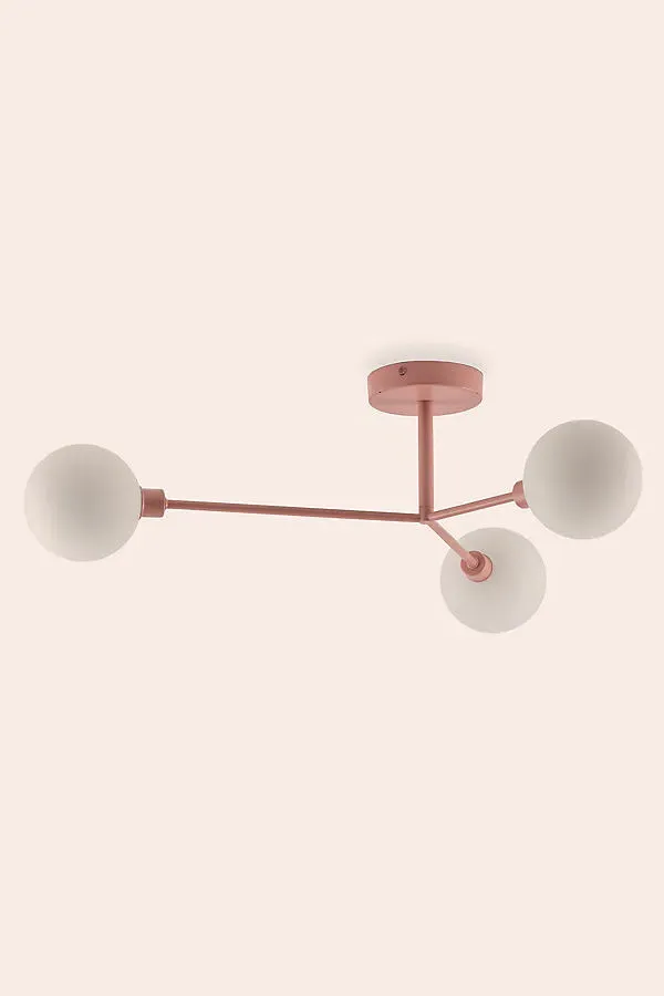 Blossom 3-Light Flush Ceiling Light - Pink product