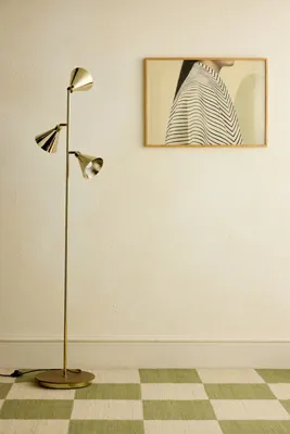 Cone Floor Lamp - Gold, Brass product