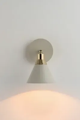 Cone Wall Light with Adjustable Shade - Beige, Metal alternate view