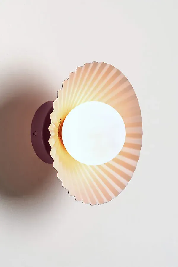 Flush Pleat Wall Light product