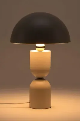 Mushroom Dome Table Lamp - Beige, Plastic by Anthropologie, alternate view